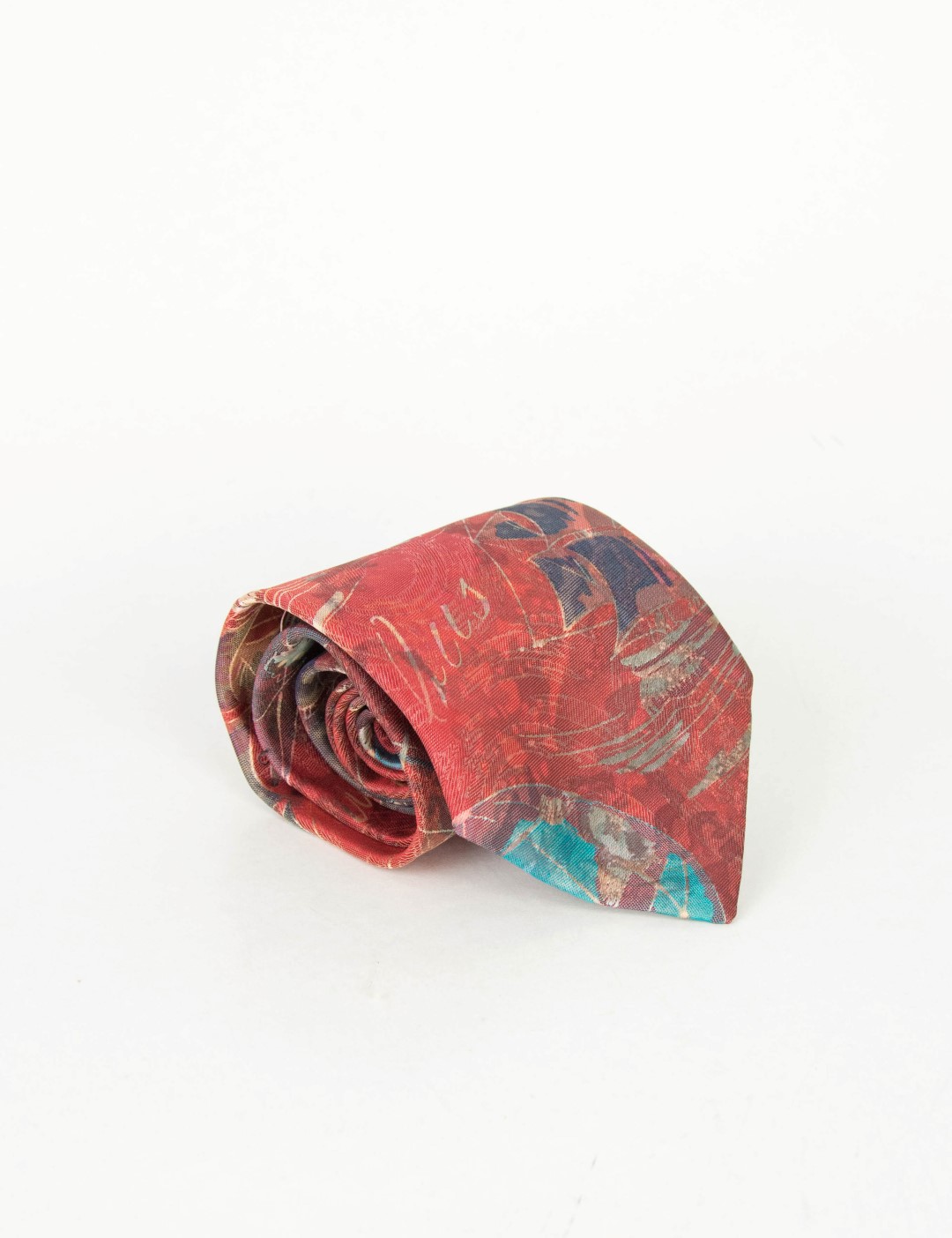 Γραβάτα κόκκινη με σχέδια 18829